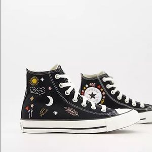 “It’s OK to Wonder” embroidered converse sneakers